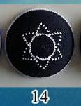Load image into Gallery viewer, Jewish Kippah Jewish Dome Kippa Juif Cipa Jerusalem Israel Jewish Little Hat Clothing Headdress Toque Cap Handmade Kipa Kipot