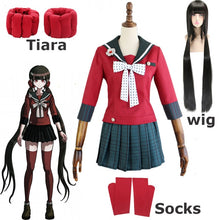 Load image into Gallery viewer, Danganronpa V3 Killing Harmony Harukawa Maki School Uniform Cosplay Costume Anime Danganronpa Dress Halloween Party Suit Wig