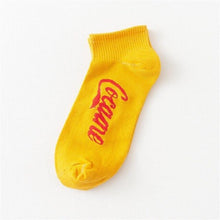 Load image into Gallery viewer, Men Socks Alphabet Cotton Street Hip Hop Short Socks Casual Solid Color Military Hemp Personality Socks Men Women Cotton Socks
