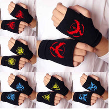 Load image into Gallery viewer, Anime Pokemon Go Team Sign Knitting Gloves Cotton Warm Half Finger Wrist Mittens
