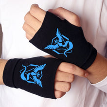 Load image into Gallery viewer, Anime Pokemon Go Team Sign Knitting Gloves Cotton Warm Half Finger Wrist Mittens
