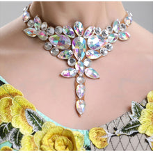 Load image into Gallery viewer, H2605 Women Necklace Dance Neck Accessories Ornament National Standard Dance Performance Diamond Popular Necklaces Jewelry Gift
